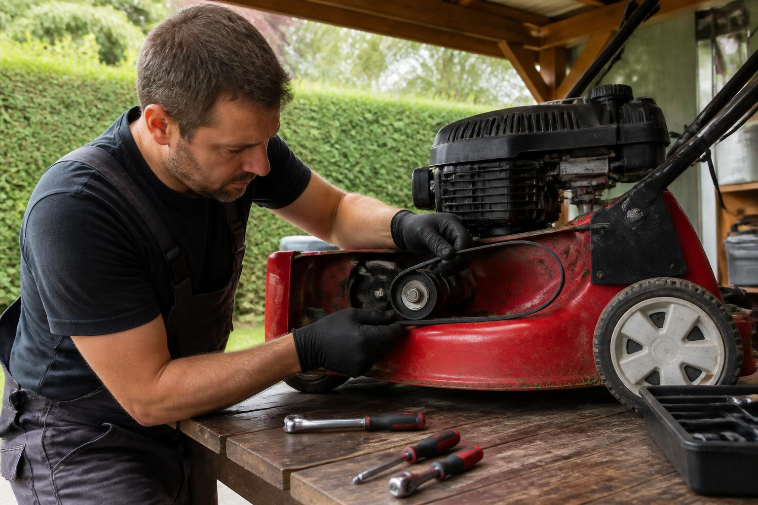 découvrez comment diagnostiquer et réparer facilement les courroies et le variateur de la boîte de vitesse de votre tondeuse mtd pour un fonctionnement optimal.