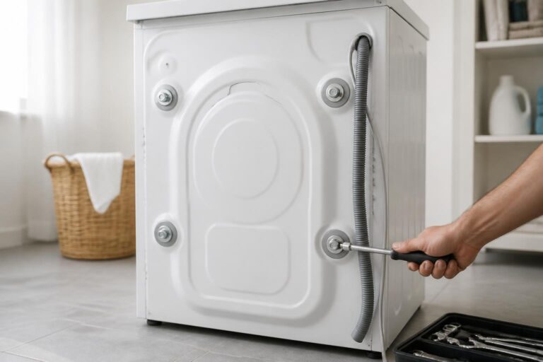 découvrez l'importance des boulons de transport pour lave-linge et apprenez la méthode sécurisée pour les retirer avant l'installation de votre appareil.