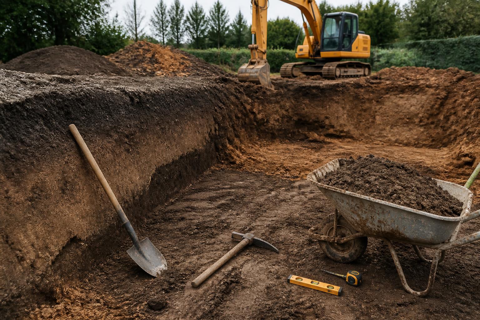 découvrez les techniques efficaces pour décaisser la terre, les outils essentiels à utiliser, et apprenez à calculer avec précision le foisonnement pour vos travaux de terrassement.