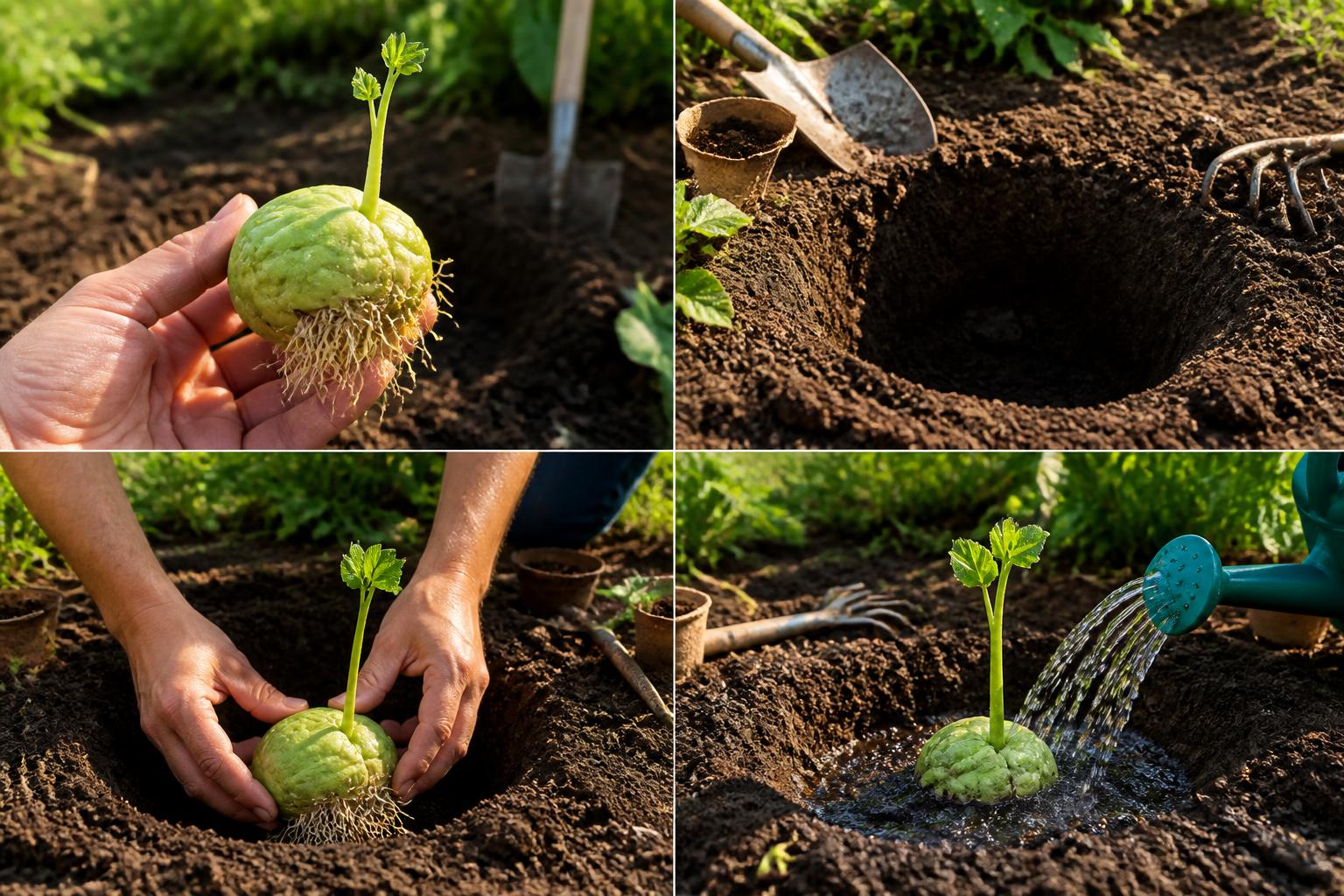 découvrez notre guide pratique pour planter une christophine germée étape par étape et réussir la culture de ce légume délicieux dans votre jardin.