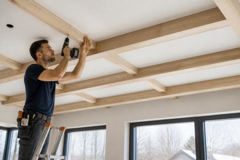 découvrez notre guide pratique pour concevoir et poser un faux solivage décoratif au plafond, alliant esthétique et facilité d'installation pour sublimer votre intérieur.