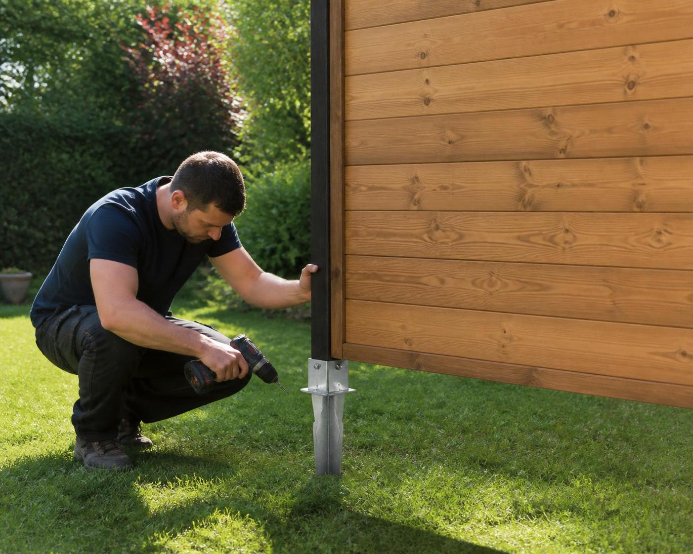 découvrez comment installer un panneau en bois rapidement et durablement sans utiliser de béton grâce à une méthode simple et efficace.