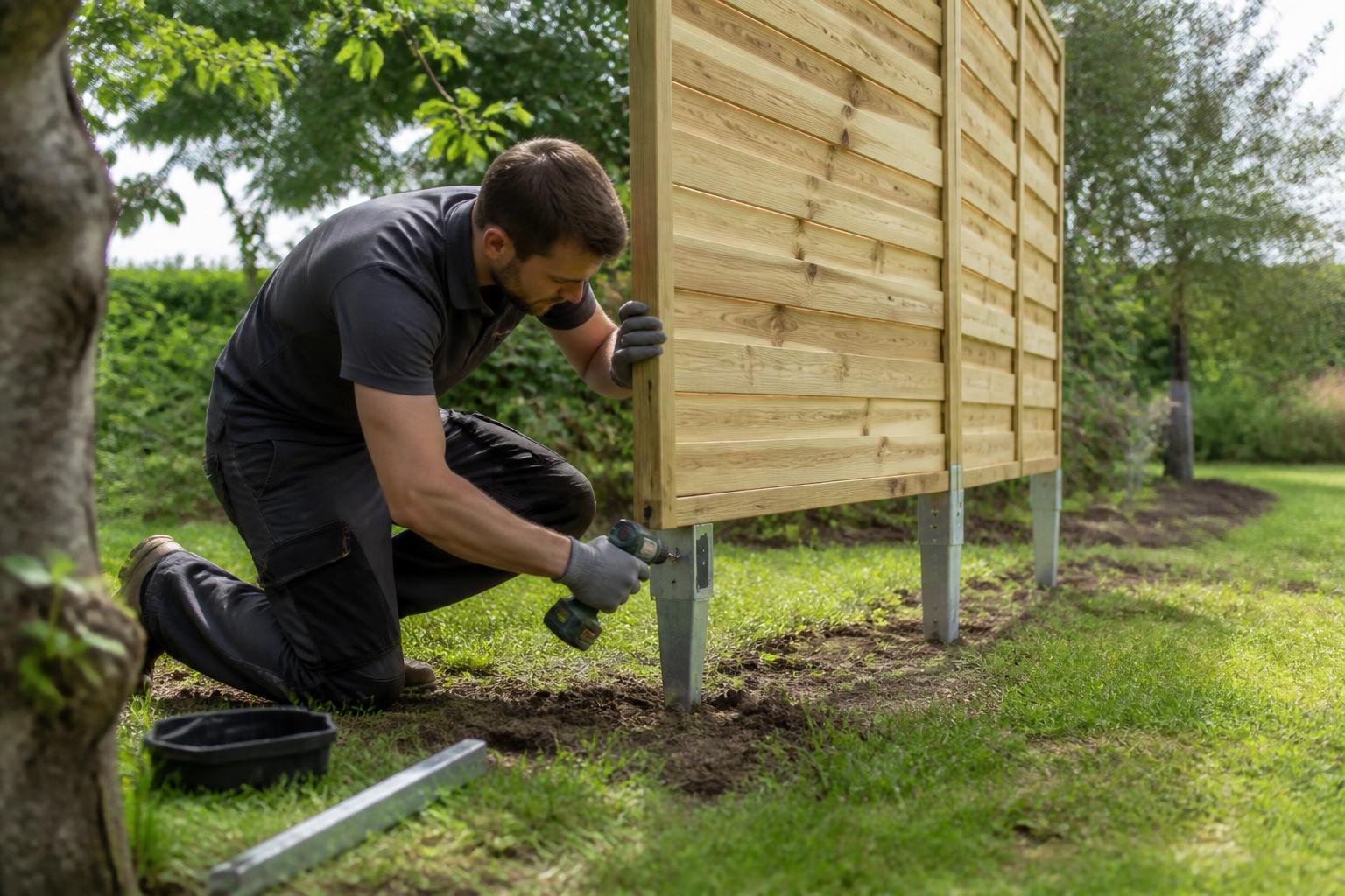 découvrez comment installer un panneau en bois rapidement et durablement sans utiliser de béton grâce à une méthode simple et écologique.