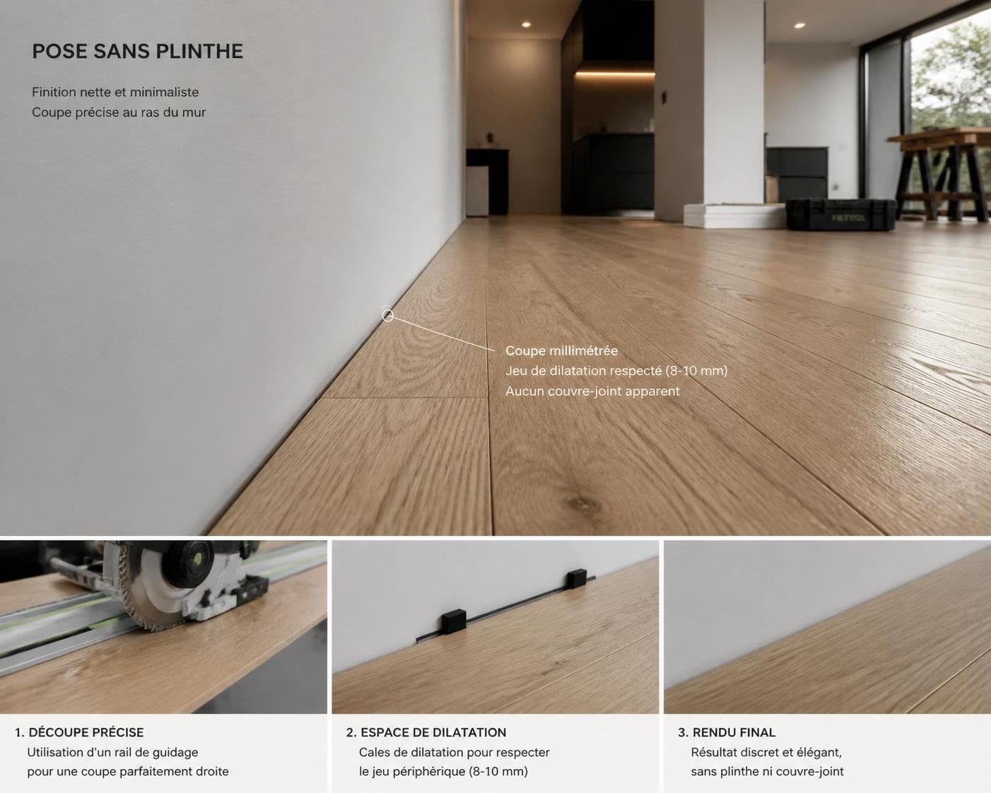 découvrez nos astuces pratiques pour installer un parquet sans plinthe et obtenir une finition impeccable, moderne et élégante dans votre intérieur.