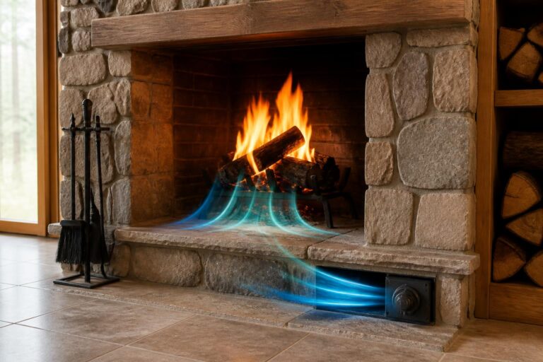 découvrez comment optimiser l'arrivée d'air d'une cheminée à foyer ouvert pour assurer un tirage parfait et profiter d'un feu efficace et sécuritaire.