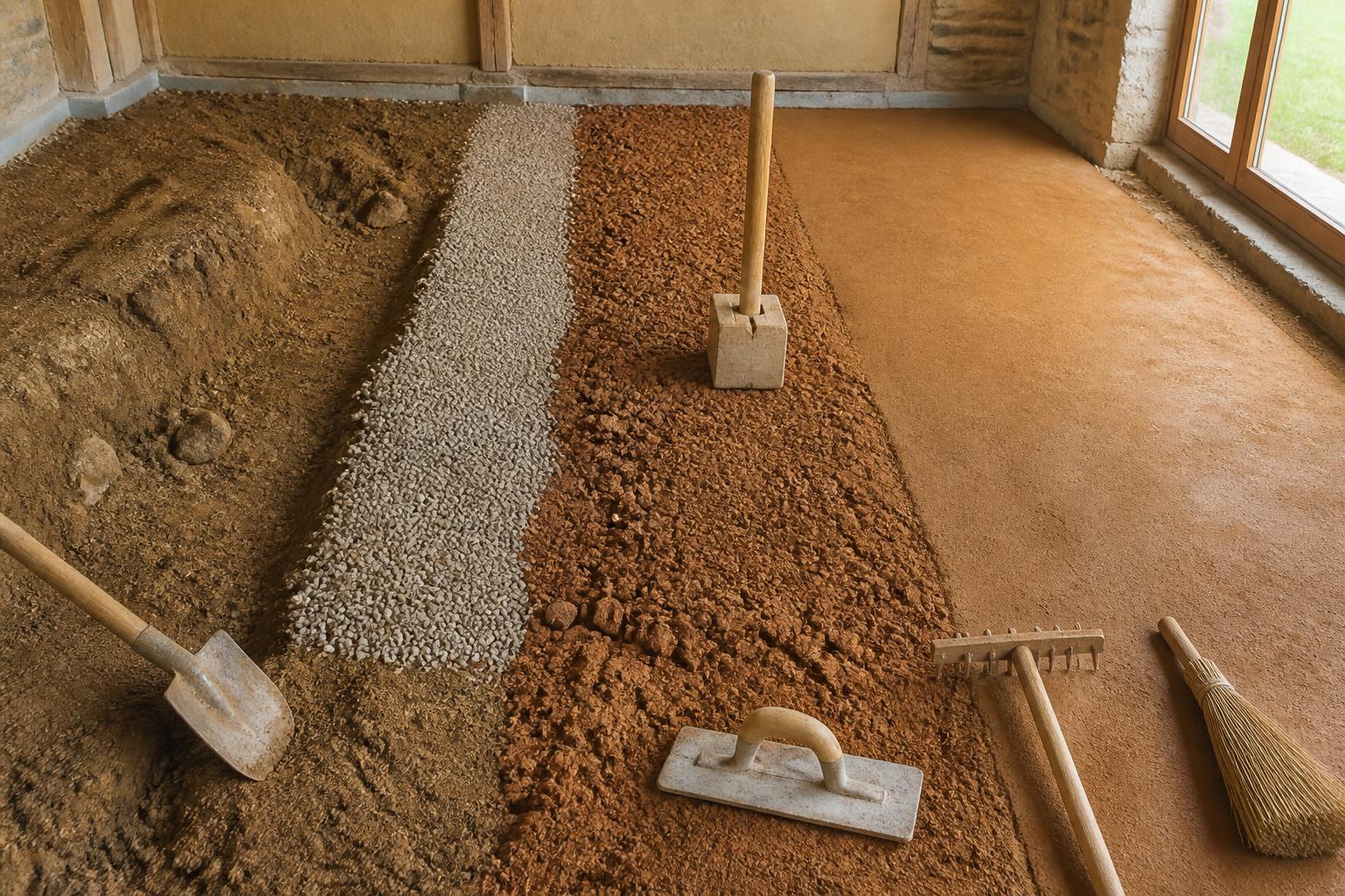 découvrez des méthodes efficaces, des astuces pratiques et les pièges à éviter pour réussir la pose d'un plancher en terre battue et obtenir un sol naturel et durable.