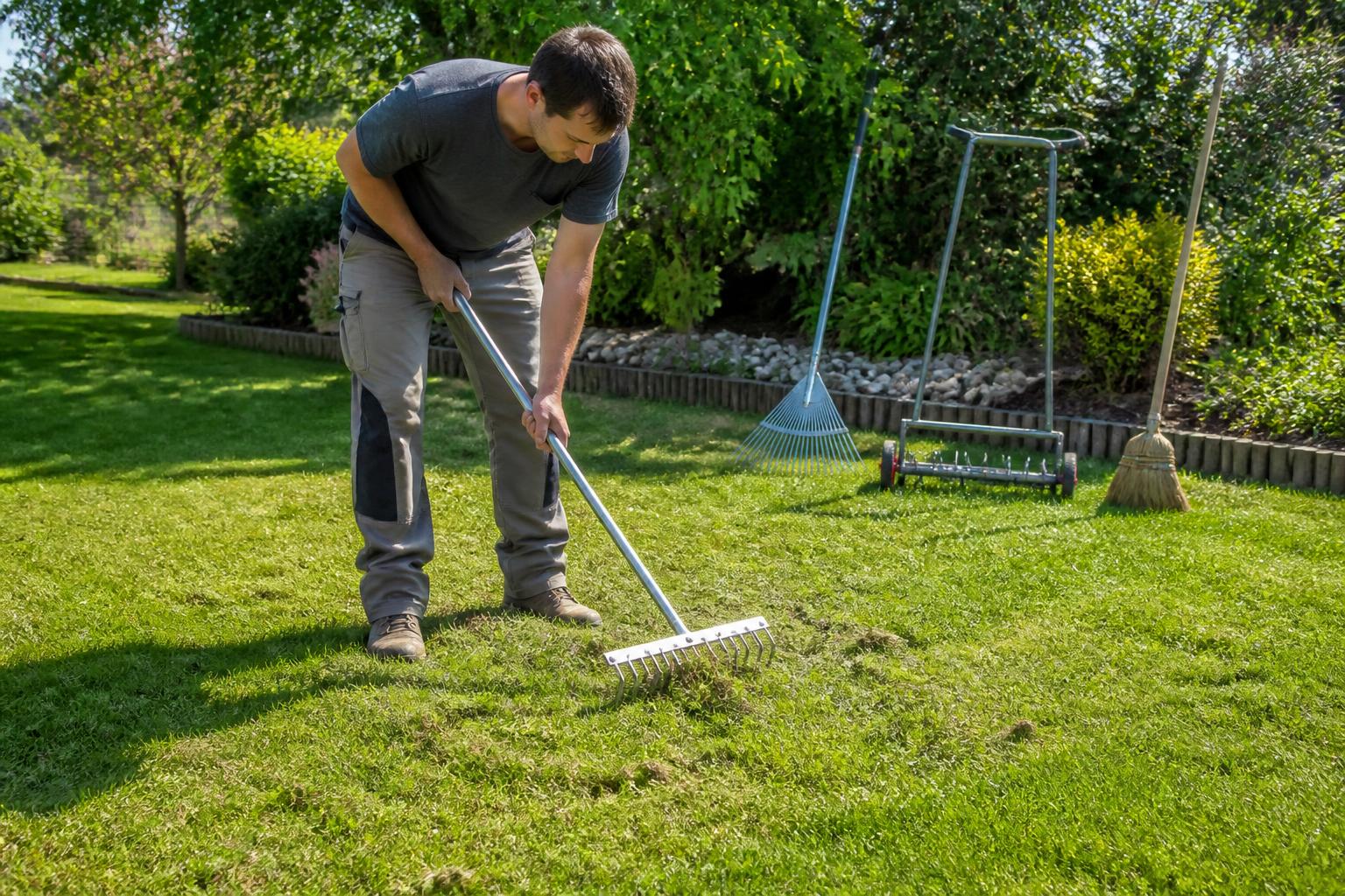 découvrez les méthodes et outils essentiels de la scarification manuelle de la pelouse pour un gazon en pleine santé. apprenez à entretenir votre pelouse efficacement et à favoriser une croissance optimale.