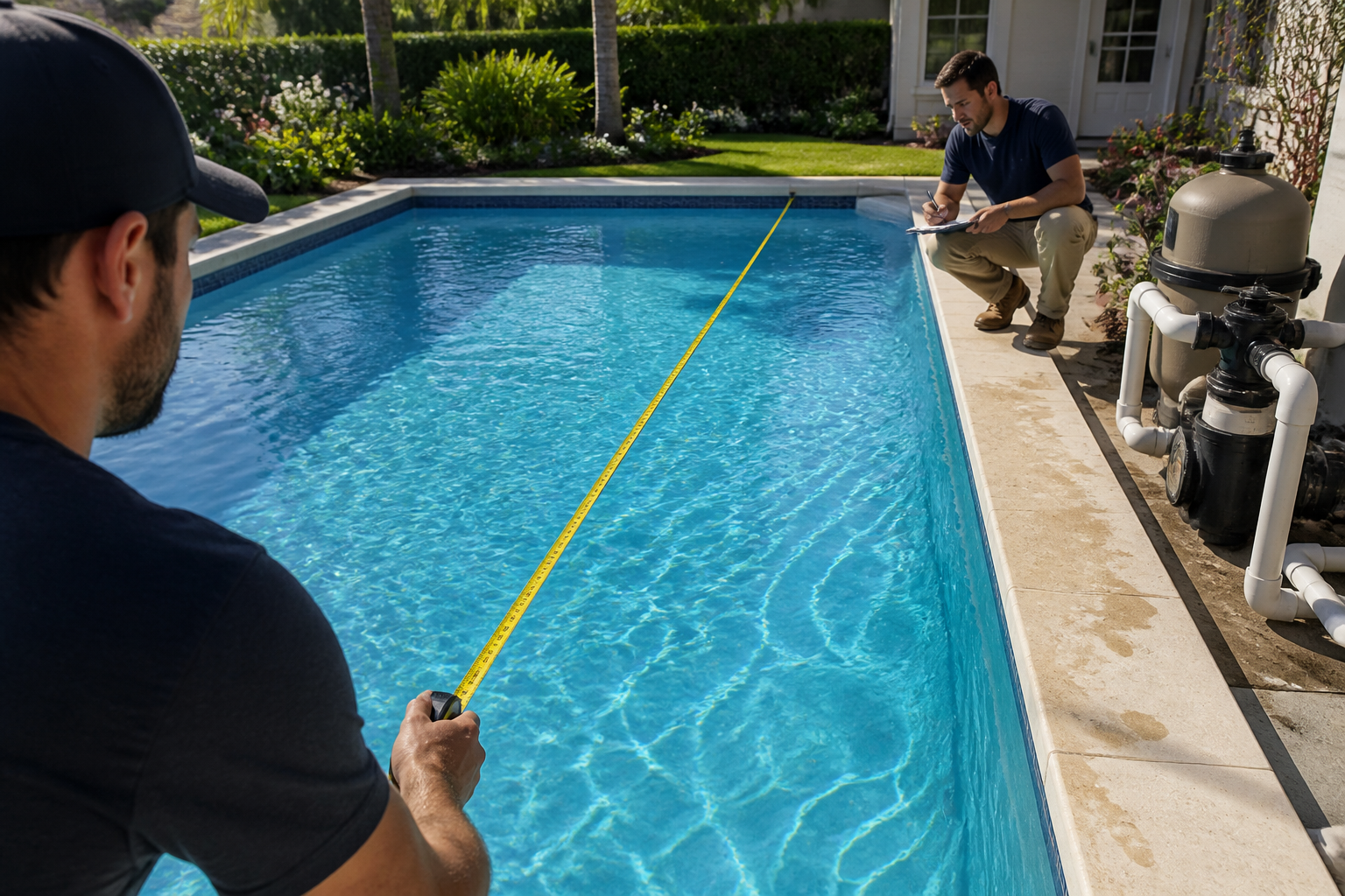 Calcul du m3 d’une piscine rectangulaire, ronde ou ovale (volume/surface) : toutes les formules à connaître
