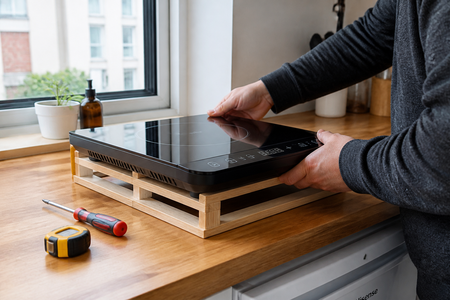 Comment poser une plaque de cuisson sans plan de travail ?