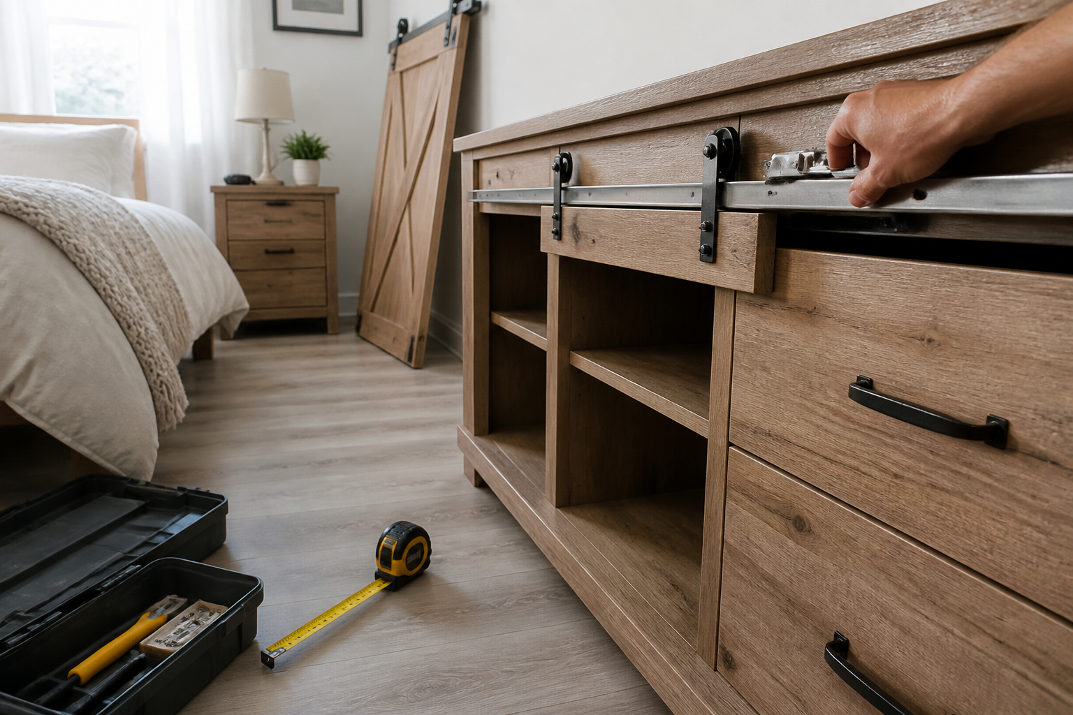 Kit rails porte coulissante dressing : guide complet