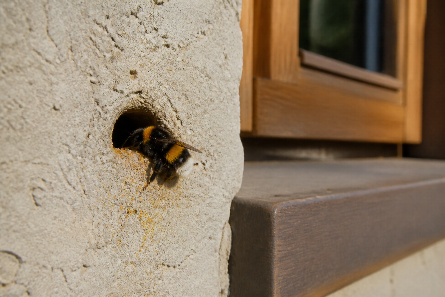 Nid de bourdon dans le mur : que faire ?