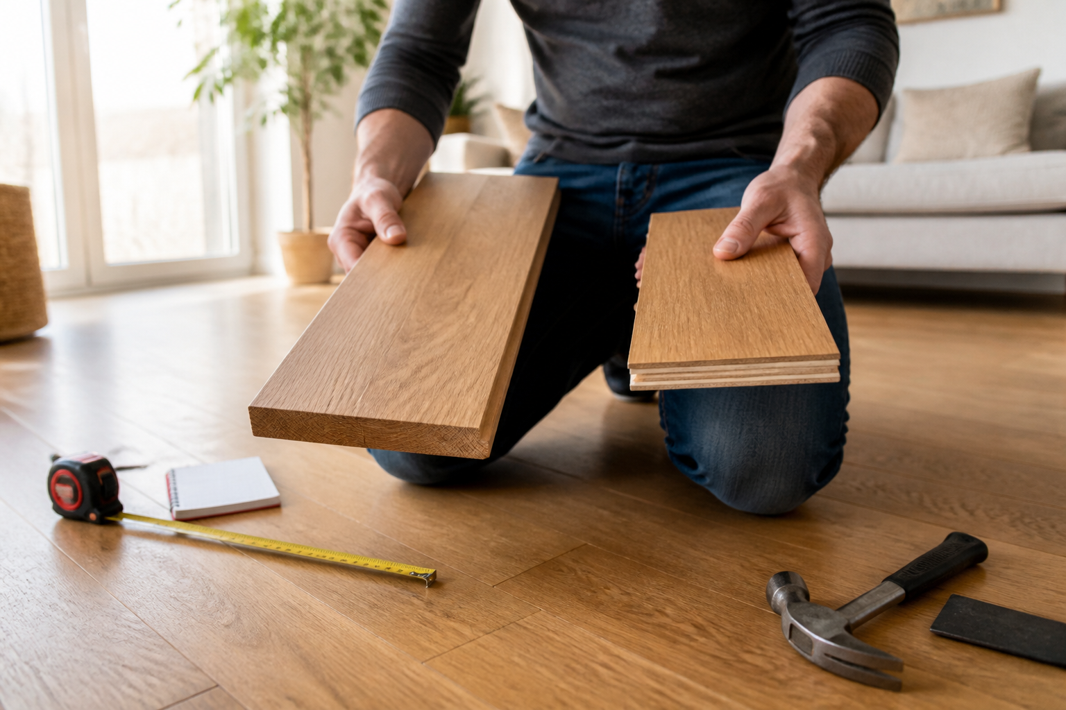 Parquet massif ou parquet contrecollé : comprendre les différences avant de rénover