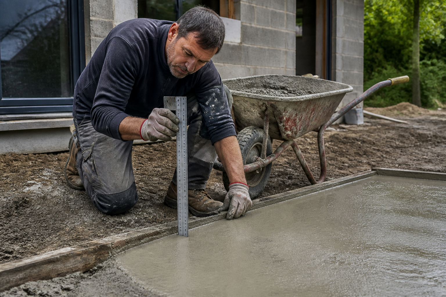 Prix d’une dalle béton au m2 : quels facteurs influencent le coût final ?