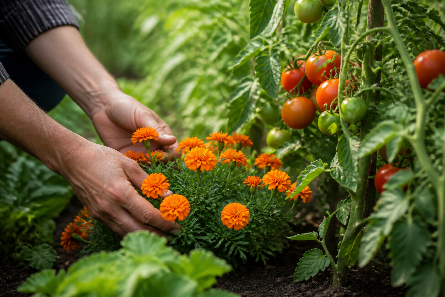 Œillets d'Inde et tomates : l'association qui change tout