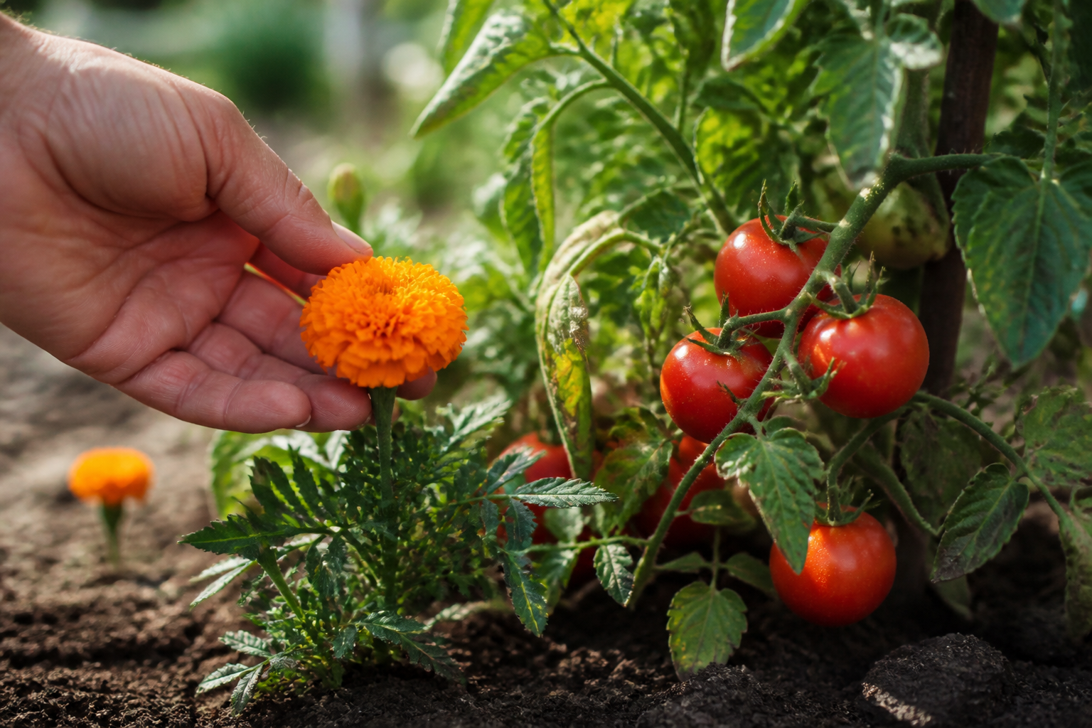 Œillets d'Inde et tomates : l'association qui change tout