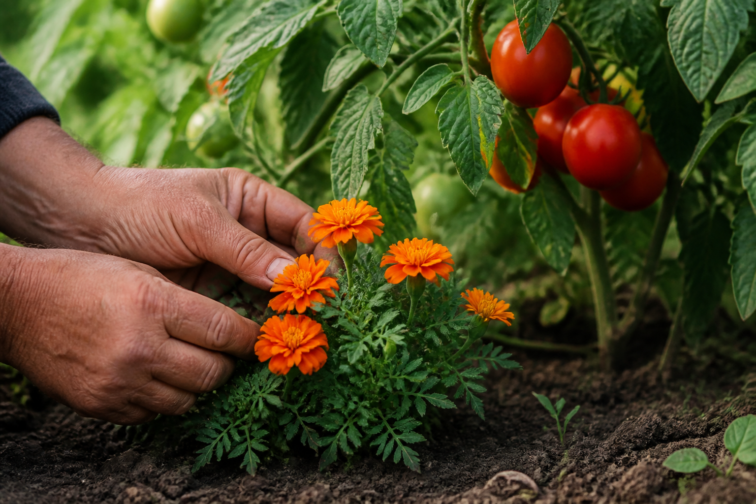 Œillets d'Inde et tomates : l'association qui change tout